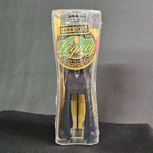 Cork Pops Matte Black Legacy Wine Bottle Opener With 4-Blade Foil Cutter